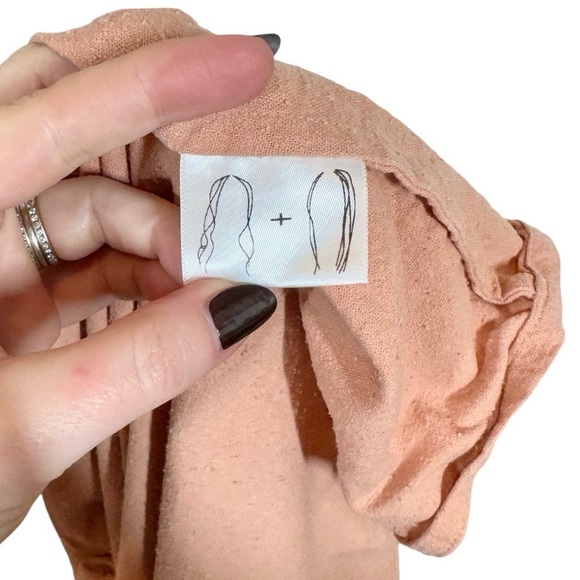 Jamie + The Jones The Pocket Box Top 100% Raw Silk in Blush- Still Full Price - Picture 8 of 9